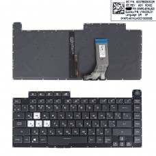 Клавиатура для Asus G531GU GL531GU PX531GU G531GD G531GT G512L, RU, Black, RGB-backlit 8pin