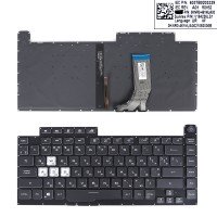 Клавиатура для Asus G531GU GL531GU PX531GU G531GD G531GT G512L, RU, Black, RGB-backlit 8pin
