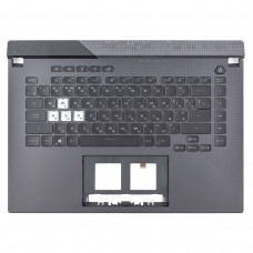 Верхняя крышка для Asus G513I G513Q, RU/UA, (Gray,топкейс+клавиатура RGB 4-Zone backlight, 90NR0572-R33UA0, Original)