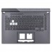 Верхняя крышка для ноутбука Asus G513I G513Q, RU/UA, (Gray,топкейс+клавиатура RGB 4-Zone backlight, 90NR0572-R33UA0, Original)