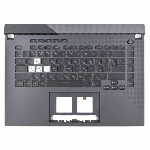 Верхня кришка для ноутбука Asus G513I G513Q, RU/UA, (Gray,топкейс+клавіатура RGB 4-Zone backlight, 90NR0572-R33UA0, Original)