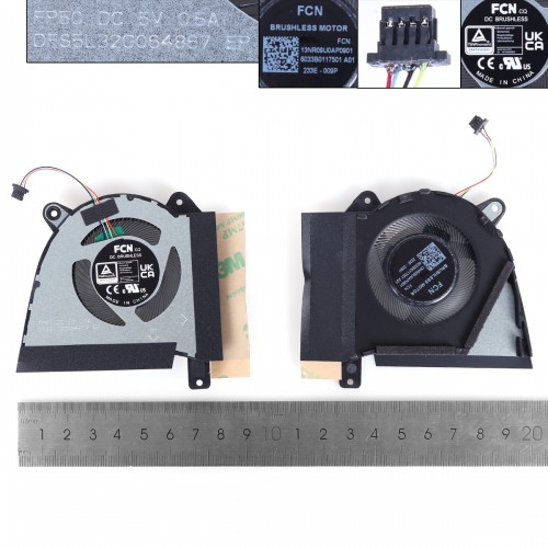 Вентилятор 5V CPU для ноутбука Asus GA402RJ GA402RK series, (FP50 DFS5L32G064867, 6033B0117501, Original)