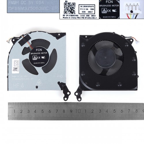 Вентилятор для ноутбука Lenovo Legion 5-15IMH05 5-15ARH05 5-17IMH05 Type 81Y6 82AU 82B5 82B3 81Y8, (5V CPU fan, FM9H DFS5M325063B1C, Original)