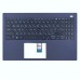 Верхняя крышка для ноутбука Asus B1500CDA BA1500CDA L1500CDA P1550CDA X516CDA, RU/UA, (топкейс+клавиатура, 90NX0401-R33UA0, Original)