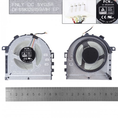 Вентилятор для ноутбука Lenovo IdeaPad Gaming 3-15ACH6 3-15IHU6, (5V GPU fan, FNLY DFS5K12B159A1H, Original)