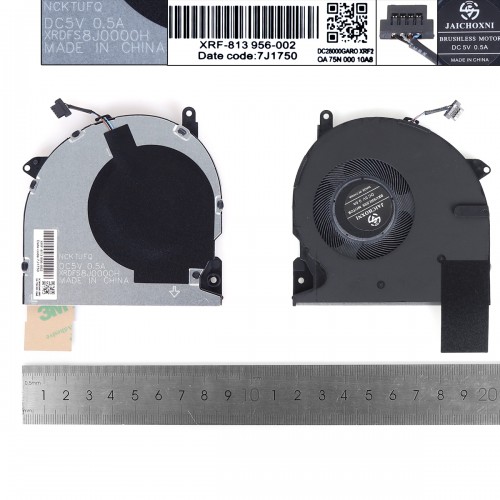 Вентилятор кулер для ноутбука HP ProBook 440 445 G6 G7 series, (L48269-001, L44556-001, 0FL010000H, HSN-Q15C, FCN47X8JFATP30, Аналог)