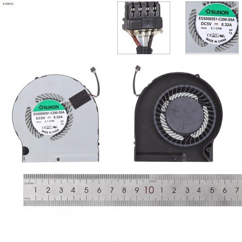 Вентилятор для ноутбука Dell Alienware 13 R3 P81G, (5V GPU FAN, 05H8Y5, EG50060S1-C290-S9A, Original)