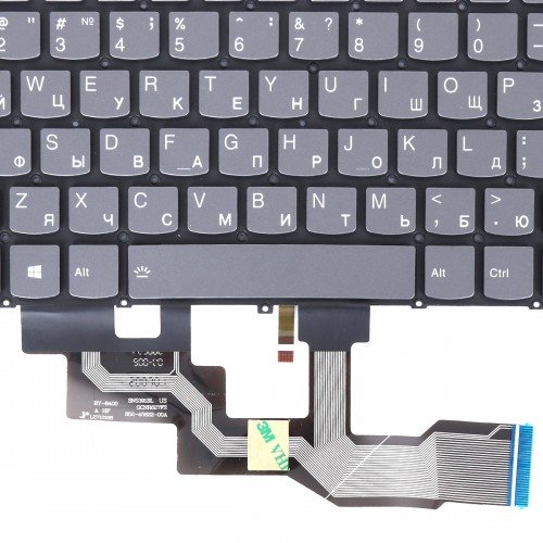 Клавіатура для ноутбука Lenovo Ideapad S540-13ARE Type 82DL, RU, (Grey, Backlit, Original)