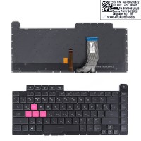 Клавиатура для Asus G531GV G531GW G531GU GL531GU G531GD G531GT, RU/UA, (Black, WASD Pink, RGB 4-Zone 16pin) Клавиатура для Asus G531GV G531GW G531GU GL531GU G531GD G531GT, RU/UA, (Black, WASD Pink, RGB 4-Zone 16pin)