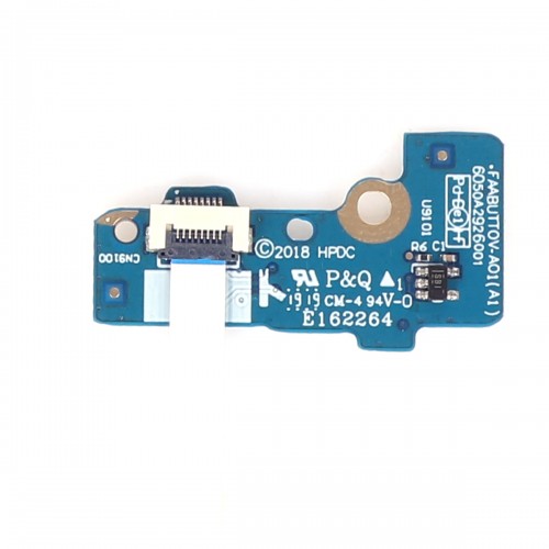 Кнопка включения с шлейфом для ноутбука HP Elitebook 740 745 840 850 G5 series, (6050A2926001, L14374-001)