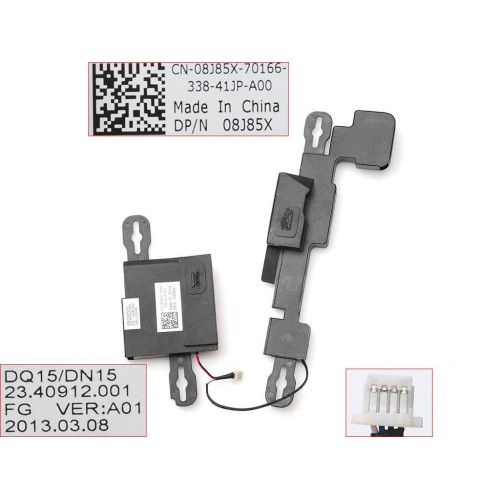 Динаміки для ноутбука Dell Inspiron 15R N5110 M5110 M511R V3550, (23.40912.001, 08J85X, 8J85X, пара L+R)