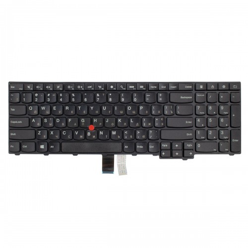 Клавиатура для ноутбука Lenovo Thinkpad E531 T540 E540 W540 T540P L540 T550 T560 W550S P50S W541 L560 L570, RU/UA, Black (6 креплений)