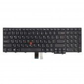 Клавиатура для Lenovo Thinkpad E531 T540 E540 W540 T540P L540 T550 T560 W550S P50S W541 L560 L570, RU/UA, Black (6 креплений)