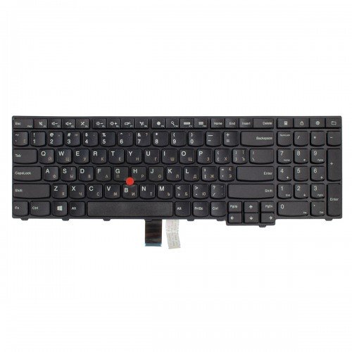 Клавіатура для ноутбука Lenovo Thinkpad E531 T540 E540 W540 T540P L540 T550 T560 W550S P50S W541 L560 L570, RU/UA, Black (6 кріплень)