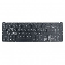 Клавиатура для Acer AN515-43 AN515-54 AN515-55 AN517-51 PH315-52 PH315-53, RU/UA, (Black/White, RGB-backlit, Original)
