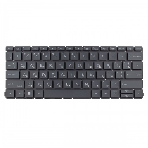 Клавиатура для ноутбука HP ProBook 430 G8, X360 430 435 G7 435 G8, RU/UA, (Black, Backlight, Original)