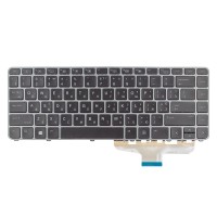 Клавіатура для HP EliteBook Folio 1040 G3 series, RU/UA, (Black/Gray, Backlight, Аналог) Клавіатура для HP EliteBook Folio 1040 G3 series, RU/UA, (Black/Gray, Backlight, Аналог)