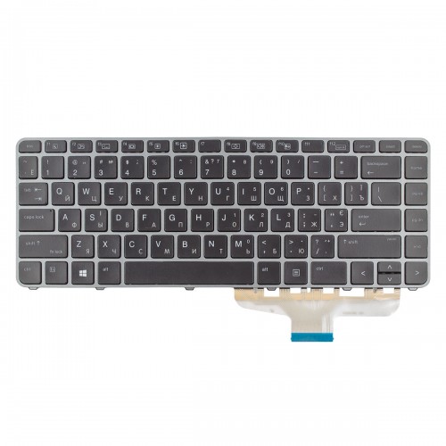 Клавиатура для ноутбука HP EliteBook Folio 1040 G3 series, RU/UA, (Black/Gray, Backlight, Аналог)