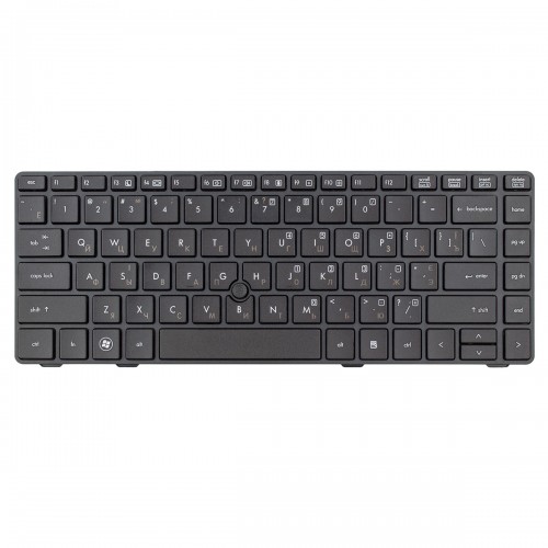Клавиатура для ноутбука HP Elitebook 8470 8460 ProBook 6460 6470, RU/UA, (Black, Trackpoint)