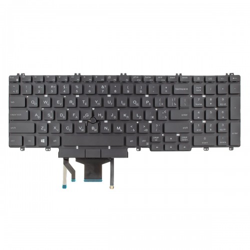 Клавиатура для Dell Latitude 5500 5501 5510 5511 Precision 3500 3501 3540 3541 3550 3551, UA, Black, Backlight