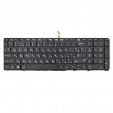 Клавиатура для HP ProBook 450 455 470 G3 G4, 650 655 G2 G3, RU, (Black, Backlit)