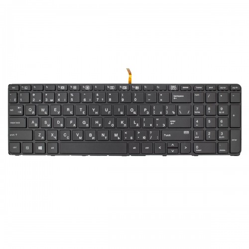 Клавиатура для ноутбука HP ProBook 450 455 470 G3 G4, 650 655 G2 G3, RU, (Black, Backlit)
