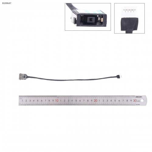 Роз'єм гніздо живлення для ноутбука Lenovo V310-15ISK V310-15IKB V510-15IKB, (Square+pin з проводом/кабелем)
