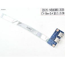 Плата NBX0001JX00 для HP 15-G 15Z-G 15-R 15T-R 250 255 G3, (LS-A993P, ZSO51, 455MKK32L01, 749649-001, 2xUSB)