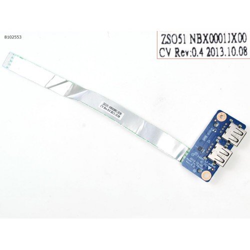 Плата NBX0001JX00 для ноутбука HP 15-G 15Z-G 15-R 15T-R 250 255 G3, (LS-A993P, ZSO51, 455MKK32L01, 749649-001, 2xUSB)
