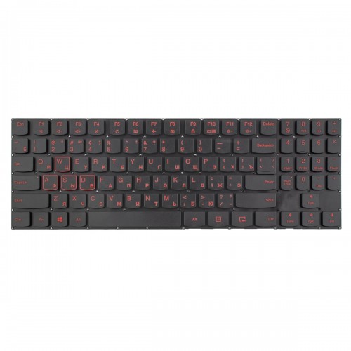 Клавиатура для ноутбука Lenovo Legion Y520-15IKB Y520-15IKBm Y720-15IKB R720-15IKB, RU, (Black/Red, Original)