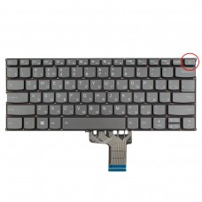 Клавиатура для Lenovo IdeaPad 320S-13IKB Type 81AK, RU, (серая, с подсветкой, Original)