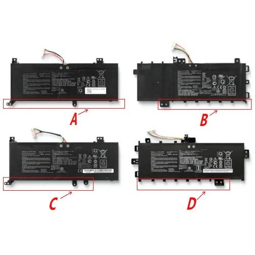Батарея для ноутбука Asus VivoBook A409FL F509FL X509UA F512DA X512FA X712FB R521FB X545FB X545FA R564DK 7.6V 4150mAh, B21N1818, (Варіант B)