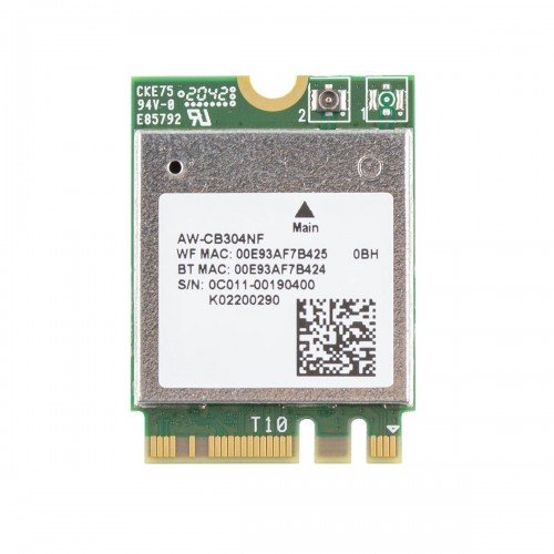 Плата WiFi+Bluetooth RTL8821CE, (M.2 2230, WiFi 802.11 AC + Bluetooth 5.0, 0C011-00190400)