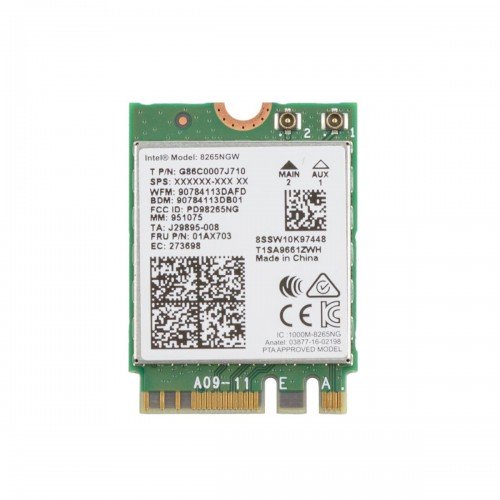Плата Intel 8265NGW WiFi 802.11 AC + Bluetooth 4.2, (M.2 2230, 0C012-00130100)