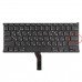 Клавиатура для ноутбука Macbook Air 13" A1369 A1466, RU, Black, горизонтальный Enter