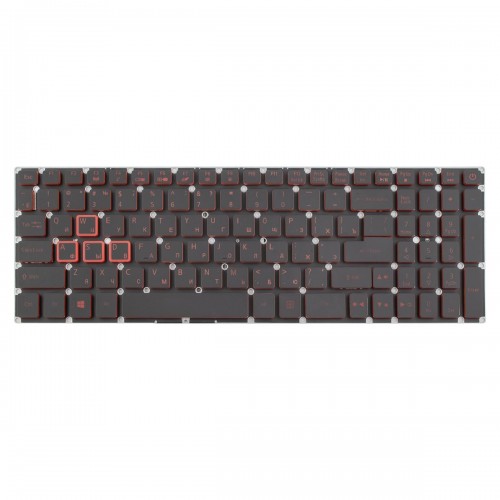 Клавиатура для ноутбука Acer Nitro 5 AN515-31 AN515-41 AN515-42 AN515-51 AN515-52, RU, Black/Red