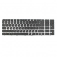 Клавиатура для HP EliteBook 755 G3 850 G3 850 G4, ZBook 15u G3 G4, RU, (серая рамка, с подсветкой)