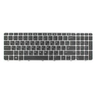 Клавіатура для HP EliteBook 755 G3 850 G3 850 G4 ZBook 15u G3 G4, RU, (сіра рамка, з підсвіткою)