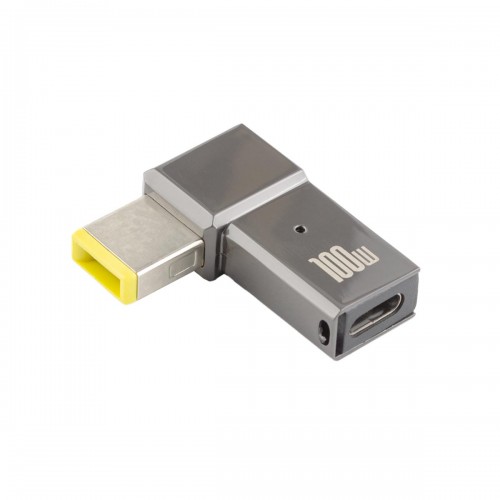 DC переходник для блока питания ноутбука Type-C на Lenovo Yellow Square+pin DC переходник для блока питания ноутбука Type-C на Lenovo Yellow Square+pin