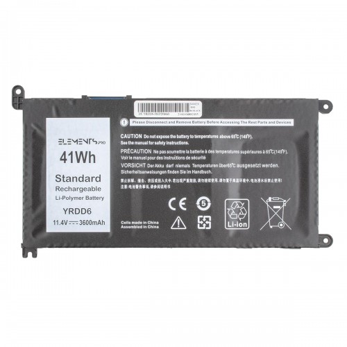 Батарея для ноутбука Dell Inspiron 3493 3793 5482 5485 5491 5493 5584 7586 Vostro 3491 5481, 11.4V 3600mAh, YRDD6