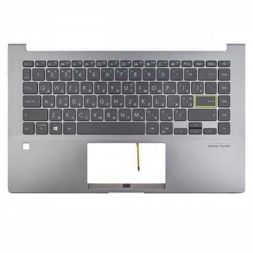 Верхня кришка для ноутбука Asus ZenBook 14 X435EA, RU/UA, (топкейс+клавіатура, Backlight, 90NB0SU1-R30UA0, Original)