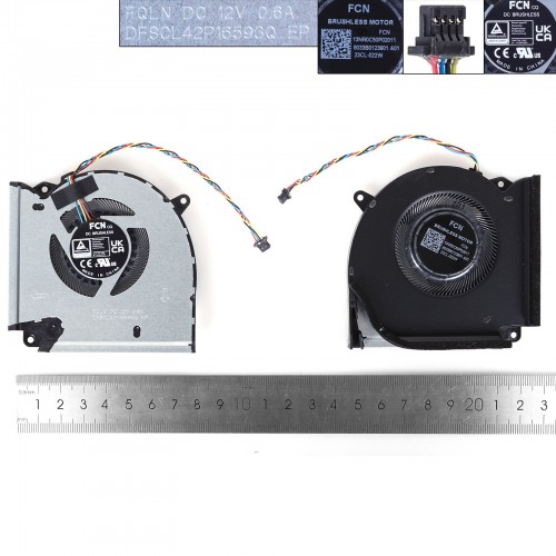 Вентилятор для ноутбука Asus ROG Strix G713PI G713PV G713PU, (CPU fan 12V 0.6A, 13NR0C50P02011, 6033B0123901, FQLN DFSCL42P16593Q, Original)