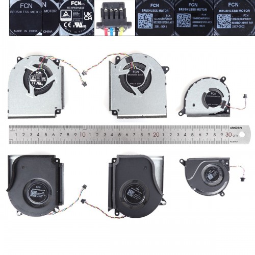 Вентиляторы для ноутбука Asus ROG Strix SCAR 16 G614J G634J G614JI G614JV G614JU G634JY G634JYR G634JZ G634JR, (12V CPU+GPU+5V SYS fans, Original)