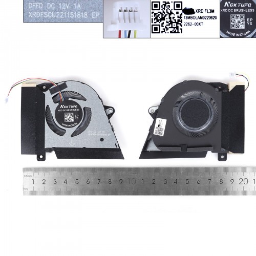 Вентилятор для Asus ROG GA401IHR GA401QC GA401QE GA401QEC GA401QH GA401QM PX401QM RTX 3060, (12V GPU fan, 13NR05S0AP0201, 6033B0090101, Аналог)