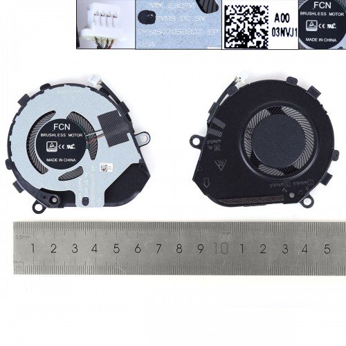 Вентилятор для ноутбука Dell Latitude 7310 2-in-1 P34S, (EG50040S1-CJ50-S9A, 03NVJ1, DC28000PUSL, Original)
