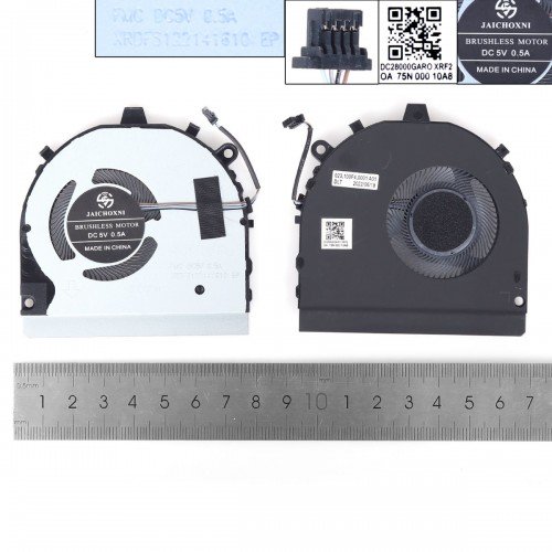 Вентилятор для ноутбука Dell Inspiron 13 7386, (0G0Y8C, 023.100D2.0001, FKBC DFS5K122141610, Аналог)