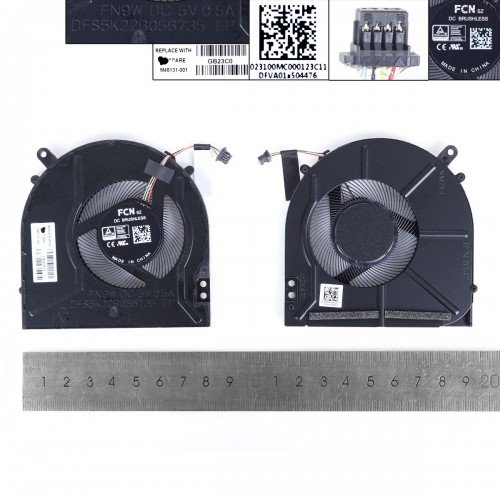 Вентилятор для ноутбука HP Pavilion X360 Convertible 15-ER 15T-ER TPN-W147 series, (M45131-001, FCN FN9W DFS5K22B056735, Original)
