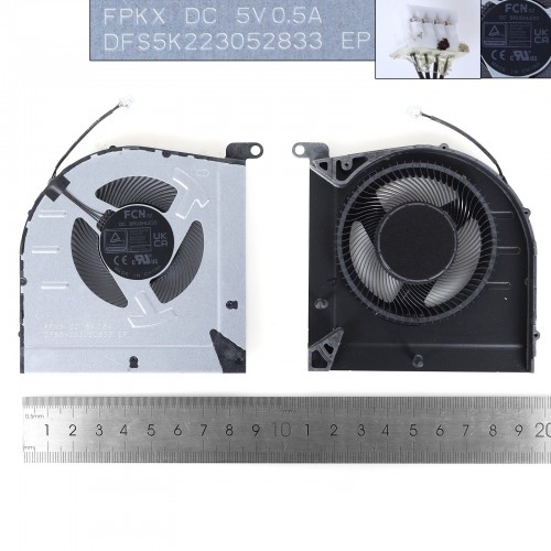 Вентилятор для ноутбука Lenovo IdeaPad Gaming 3 15IAH7 16IAH7 Type 82S9 82SA, (5V CPU fan, FPKX DFS5K223052833, Original)