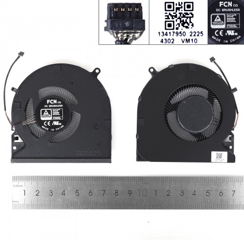 Вентилятор для ноутбука Razer Blade 15 Advanced 2021 RZ09-0409 series, (5V GPU FAN, FPG2 DFS5K22115572J, Original)