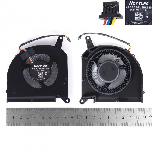 Вентилятор для ноутбука Gigabyte Aorus 15G 15P 17G 17P KB RX7G RX5G RP77 XB, (10мм CPU 12V fan, FNGS DFSCK22D05883Q, Аналог)